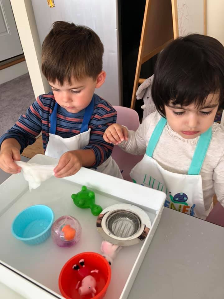 Children learning at Pearlite Montessori